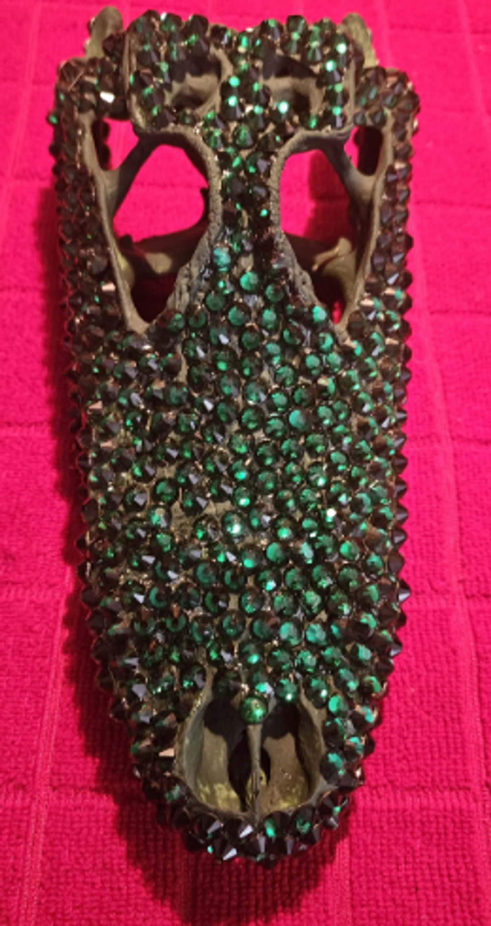 Crystal Bedazzled Alligator Skull